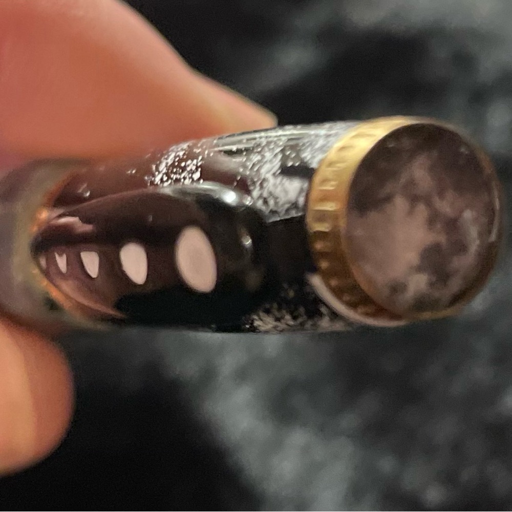 Custom made galaxy pen. Moon and it’s phases imprinted.